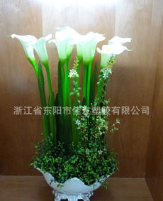 田园家居装饰新宠 马蹄莲与慈菇花PU仿真花的魅力